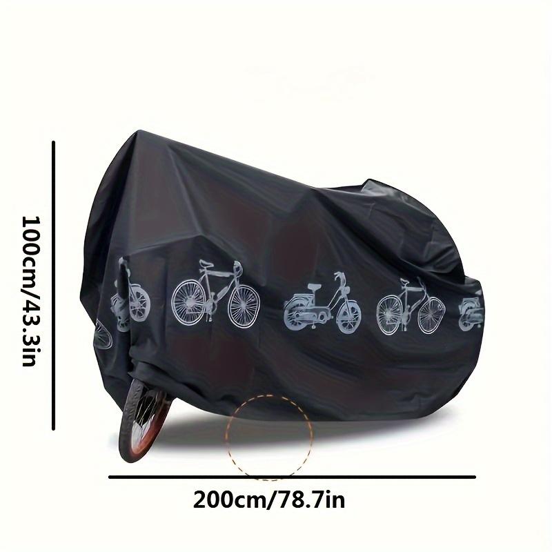 Heavy Duty Waterproof Bike Cover with Adjustable Buckle Straps for Electric Bicycle EVA Bicycle Rain Poncho Dust Cover Protectio