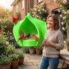 Plastic Hanging Bird Feeder Birdhouse Large Capacity Wild Bird Feeder Water-Resistant Weatherproof Bird Food Container