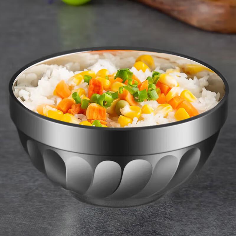 MAXCOOK 12cm 304 Stainless Steel Double-Layer Insulated Bowl