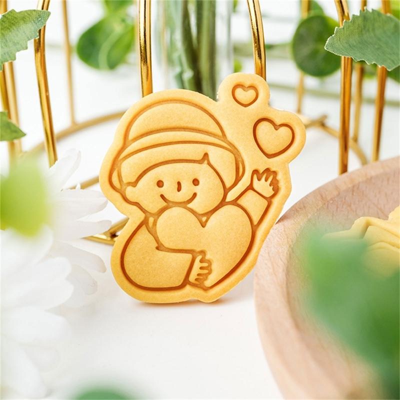 Funny Dessert Molds Celebration Cookie Stamp Safe and Convenient Molds Set for Family Student and Kid Creativity