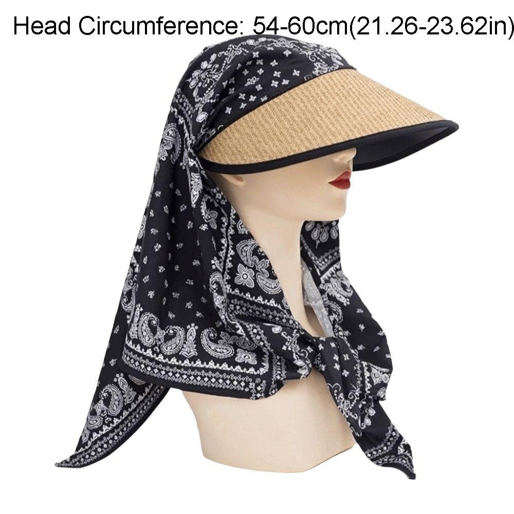 Lightweight Korean Style Headscarf Baseball Hat Print Y2k Strappy Scarf Hat Spicy Girls Sunscreen Headscarf Hat Women