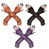 Gothic Halloween Gloves Lolita Mesh Mitten Fashion Spider Web Gloves  Cosplay