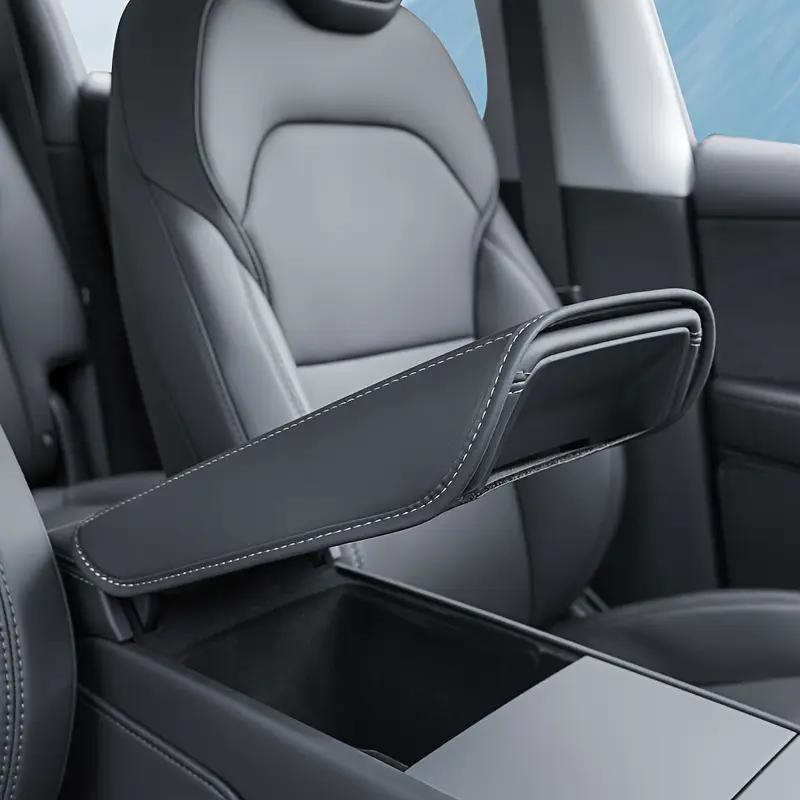 For Tesla Model 3 Highland / Y Juniper Central Control Armrest Box Protective Cover Soft Leather Handrail Box Pad Cover