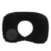 U Shape Pillow Press Inflatable Soft Head Rest Cushion Cervical Protection for Car Office Aircraft(Black )