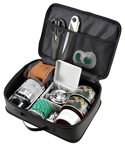 Captain Stag (CAPTAIN STAG) Outdoor Bag, Storage Bag, Multi-Case, for Coffee Siphons and Gear, Black, UL-2067