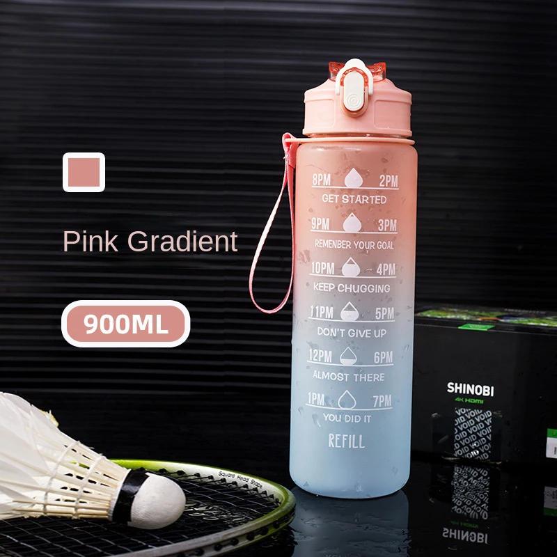 Water Bottle Motivational Sport Water Bottle Leakproof Drinking Bottles Outdoor Travel Gym Fitness Jugs For Kitchen