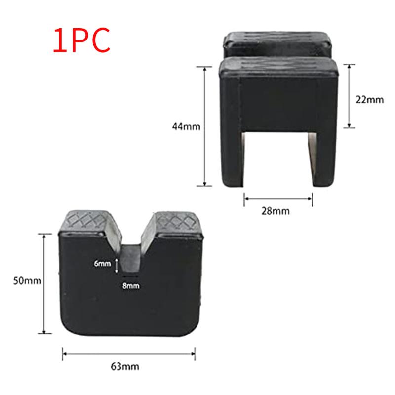 

.1Pc Car Jack Rubber Pad Car Slotted Lift Jack Stand Rubber Pads Universal Repair Tools Frame Protector Adapter Jacking Tools