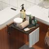 Foldable Cabinet Door Shelf Versatile Hanging Countertop Extender over the Door Storage Rack Adjustable for Bathroom, RV