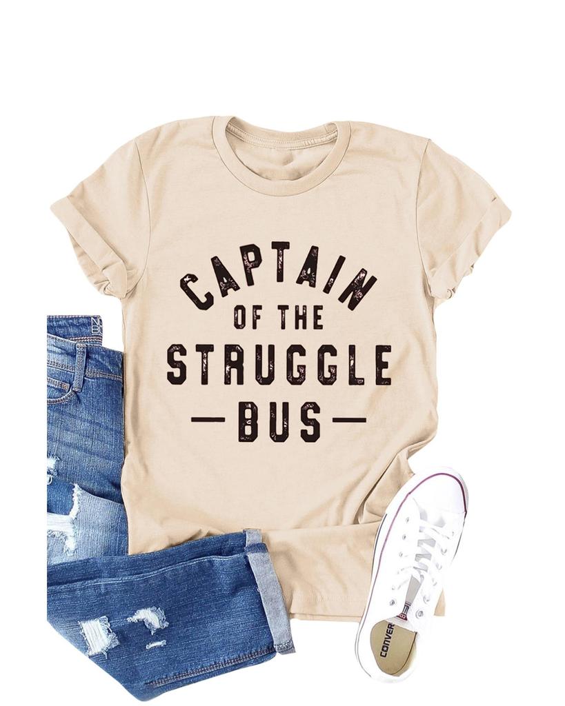 Azura Exchange Letters Print Crew Neck Tee