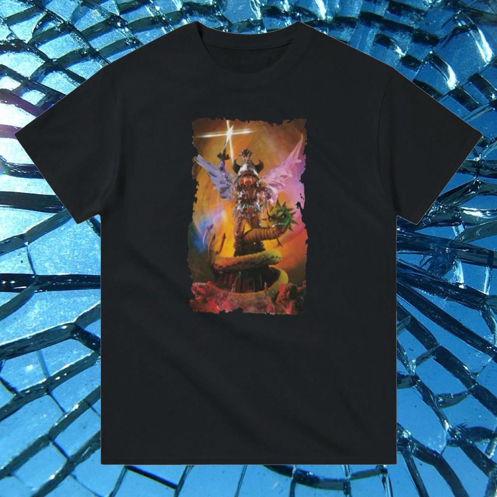 Sow & sorcery - Heavyweight Unisex Crewneck T shirt | Gildan® 5000 Black 4XL