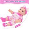 Muñeca Reborn de Bebé Nueva de 30 cm Juguetes Muñeca de Vinilo de Simulación de 12 Pulgadas Muñeca Calmante Mochila Juguetes de Juego de Interacción Padres-Hijos Casa de Juego