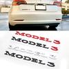 ABS Car Rear Sticker Letter Side Emblem Trunk Tail Badge for Tesla MODEL 3 MODEL S MODEL X Exterior Accessories