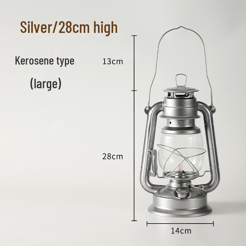 Retro Handheld Kerosene Lantern for Outdoor Camping and Decor
