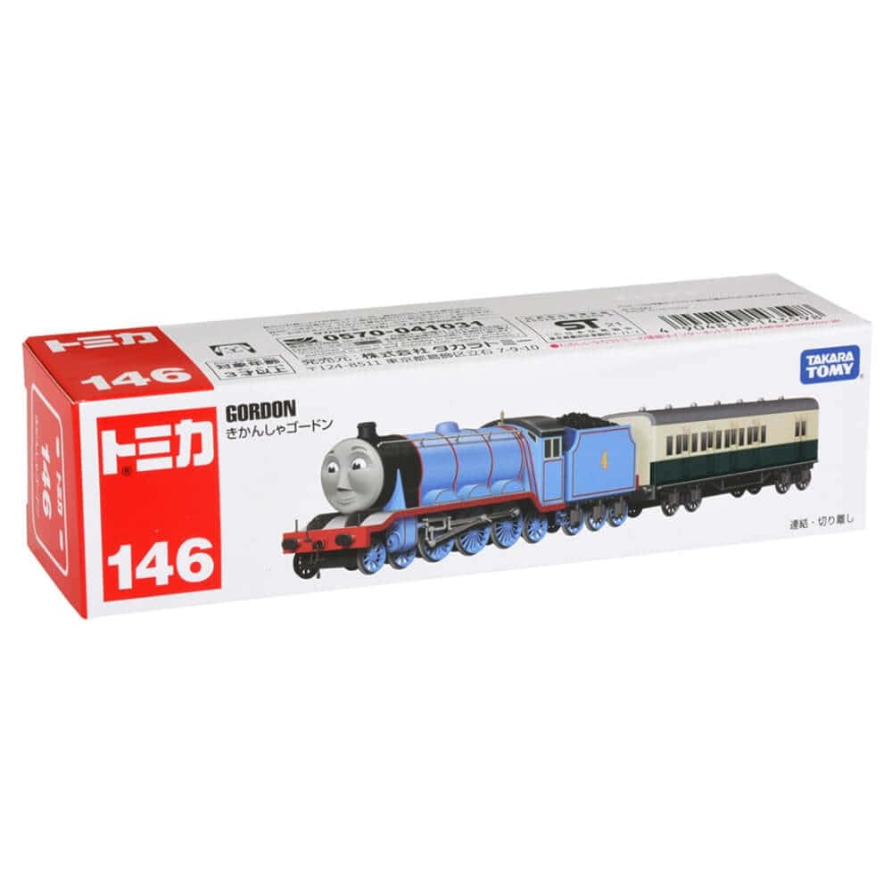 TAKARA TOMY Long Type Tomica 146 Gordon the Tank Miniature Car Toy for Ages 3 and Meets Toy Safety ST Mark Certified "Tomica No. Engine" Up, Boxed,