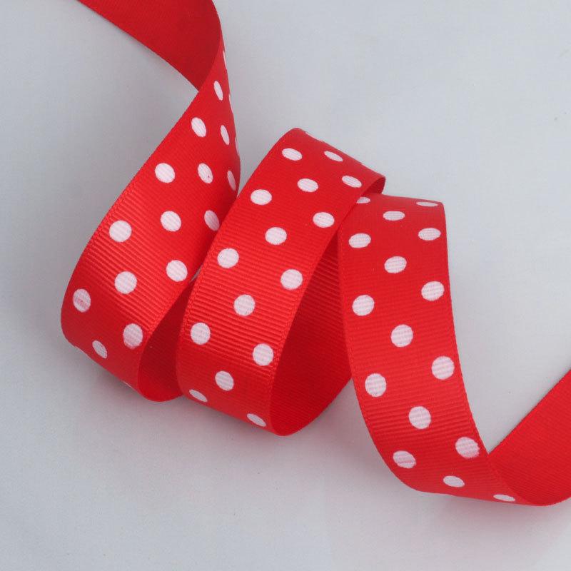 Dot Ribbon Colorful Ribbon Polka Threaded Ribbon Head Hair Accessories Hair Clip Bow Material Dot Ribbon Elegant Home Decorating Activity Supplies