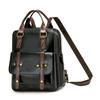 Vintage PU-Rucksack für Damen mit verstellbaren Trägern und Frontklappendesign Klassische Schultasche für Arbeit und täglichen Gebrauch