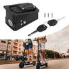 Electric Bike Battery Case Lock with Key Bike Battery Lock Connection Board Cover Charging Port Part Easy To Install