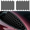 2PCS Hexagonal Car Window Stickers Honeycomb Texture Side Window Decals For Privacy And Unique Decoration