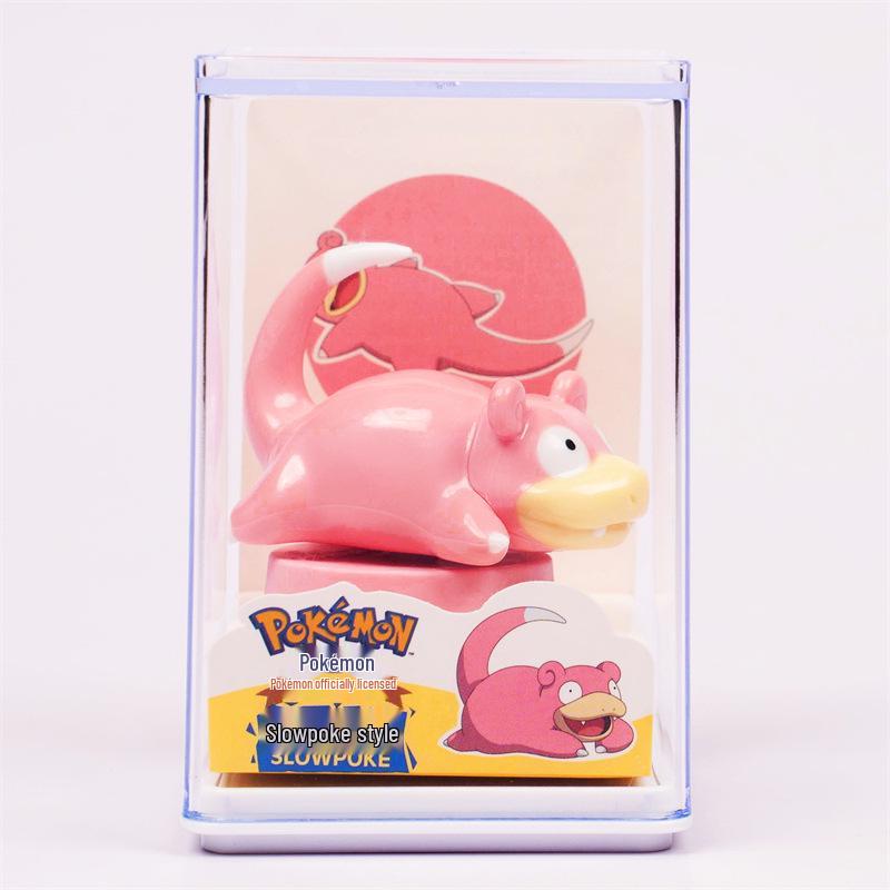 Genuine Pokémon Stamp Figurine Blind Box: Pikachu, Slowpoke, Psyduck Gift