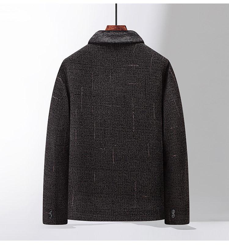 Men's Corduroy Lapel Cotton Jacket - Plus Velvet Thickened, 2025 Autumn/Winter Style for Middle-Aged & Elderly Dads