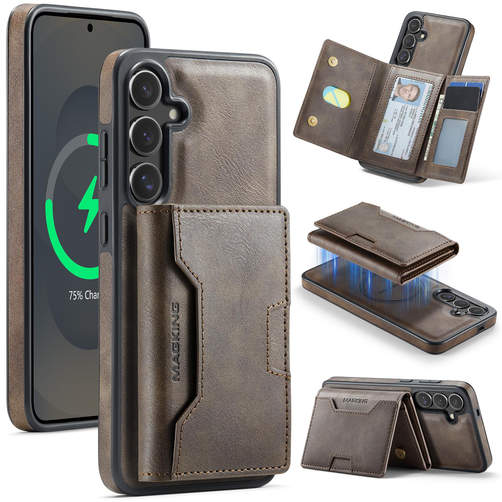

MAGKING Серія K4 Для Samsung Galaxy S26+ Магнітний Чохол Знімний Гаманець PU TPU PC Чохол для Телефона
