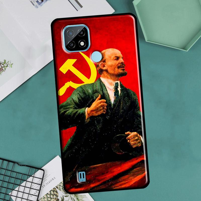 Lenin Soviet Union Flag For Realme GT Neo 2 3 Master 8i 9i 8 9 Pro Plus C35 Case For OnePlus 9 10 Pro 9R 10R Nord2