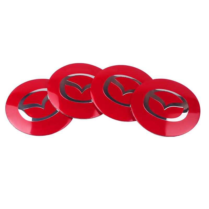 4 Stück/Set Auto Radnabenkappen Aufkleber für Mazda 2 3 5 6 Axela Atenza Speed 6 CX-3 CX-4 CX 5 CX-7 CX-8 CX-9 Demio MPS Miata