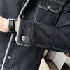 2024 Mens Denim Jacket Autumn Winter Men Military Jeans Jacket Men Thick Fleece Warm Bomber Army Jackets Outwear Coats 5XL