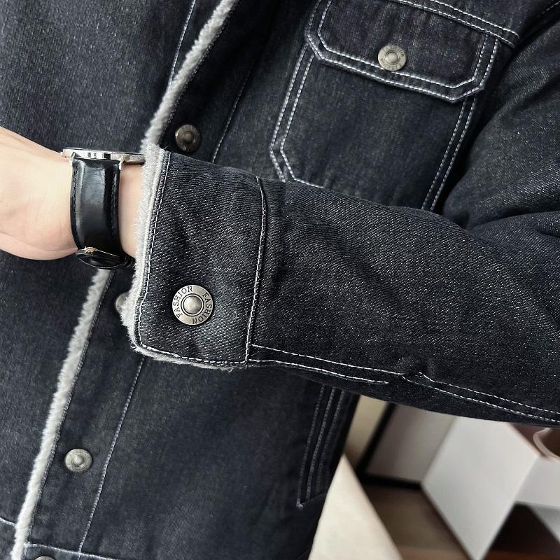 2024 Mens Denim Jacket Autumn Winter Men Military Jeans Jacket Men Thick Fleece Warm Bomber Army Jackets Outwear Coats 5XL