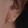 BettyU 14k 18k clover cut piercing