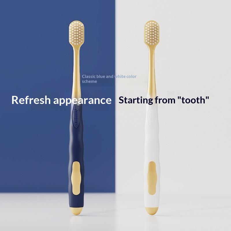 6Pcs Soft Bristle Manual Toothbrush Wide Brush Head Gentle Gum Care Sturdy Handle Deep Clean Tooth Brush For Family Oral Care