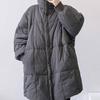 Winter Thickened Retro Cotton Jacket Women Large Size Down Coat Mid Length Loose Casual Warm Winter Coat