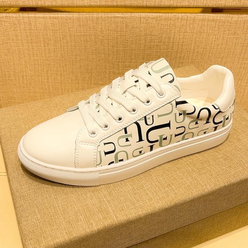 Europa Herren Echtes Leder Freizeit Schuhe Trend Flache Skate Schuhe Junger Mann Coole Sneaker
