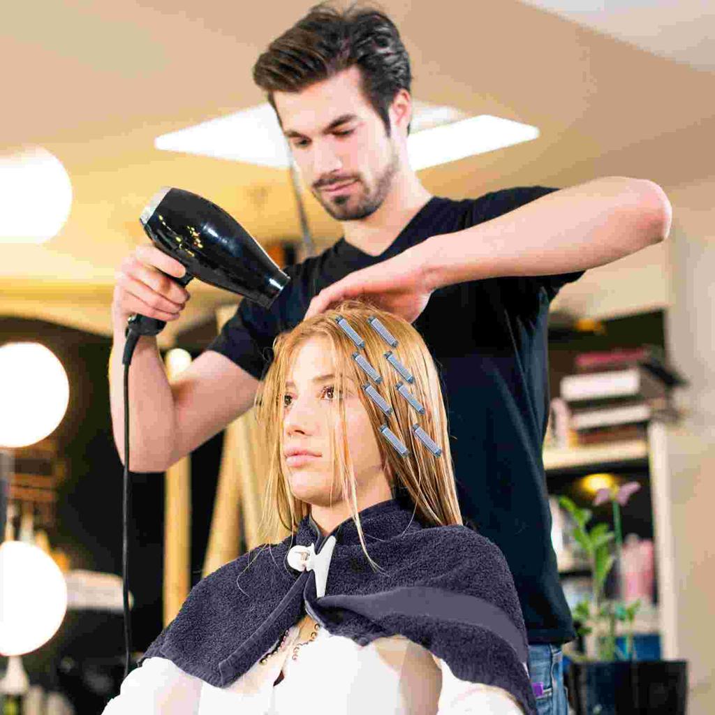 20 Stück Lockenwickler-Set für kurze Haare, Wurzel-Dauerwelle, Volumen-Clips, Loop-Lockenwickler, Haarwurzel-Dauerwelle, Stangen, Lockenwickler mit Clips, flauschiger Dauerwellen-Clip