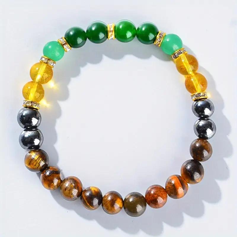 Bracelet Tiger's Eye Green Donglin Citrine Green Crystal Fashion Bracelet