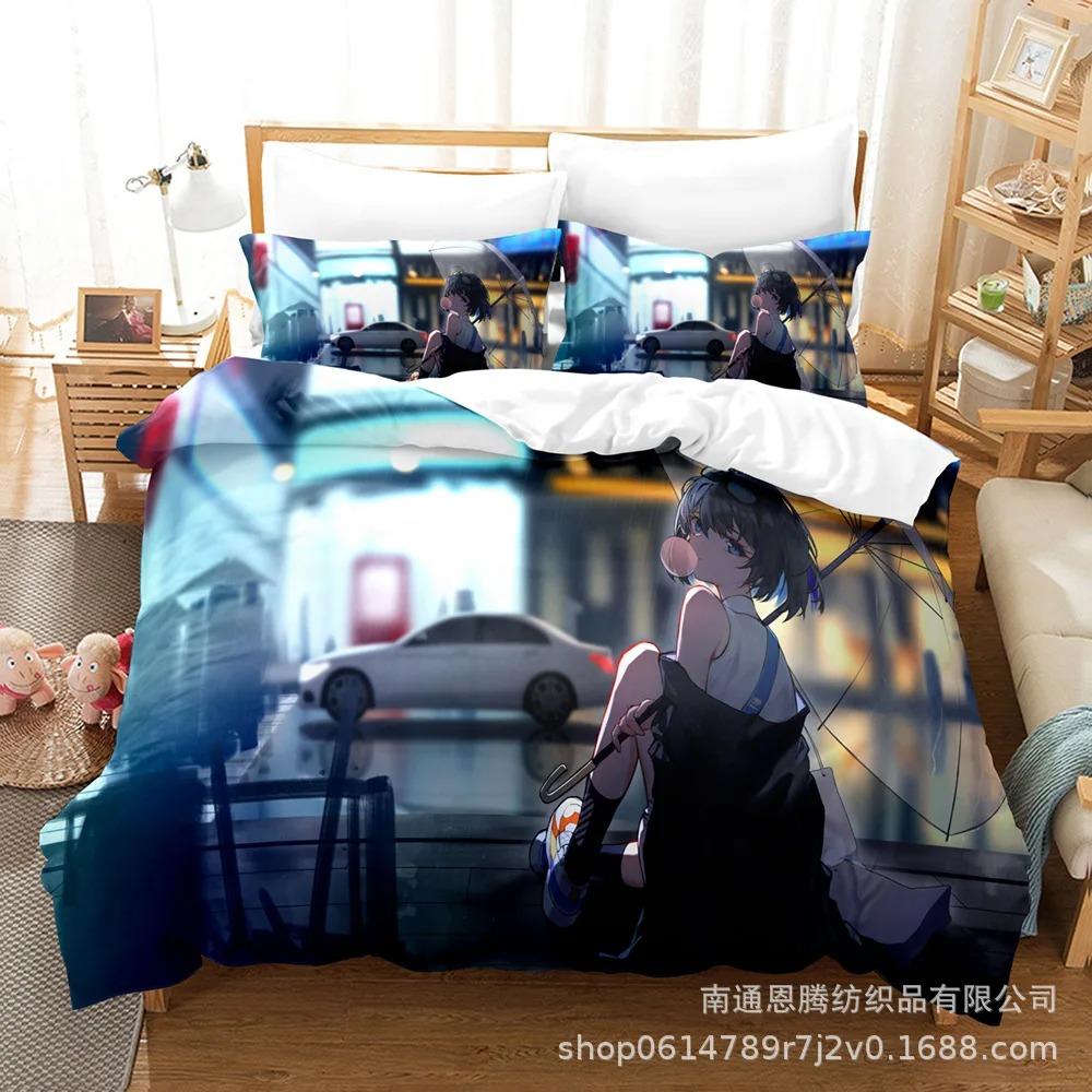 Honkai Impact 3 Bedding Set Single Twin Full Queen King Size Game Anime Bed Set Aldult Kid Bedroom Duvetcover Sets 3D Print 011