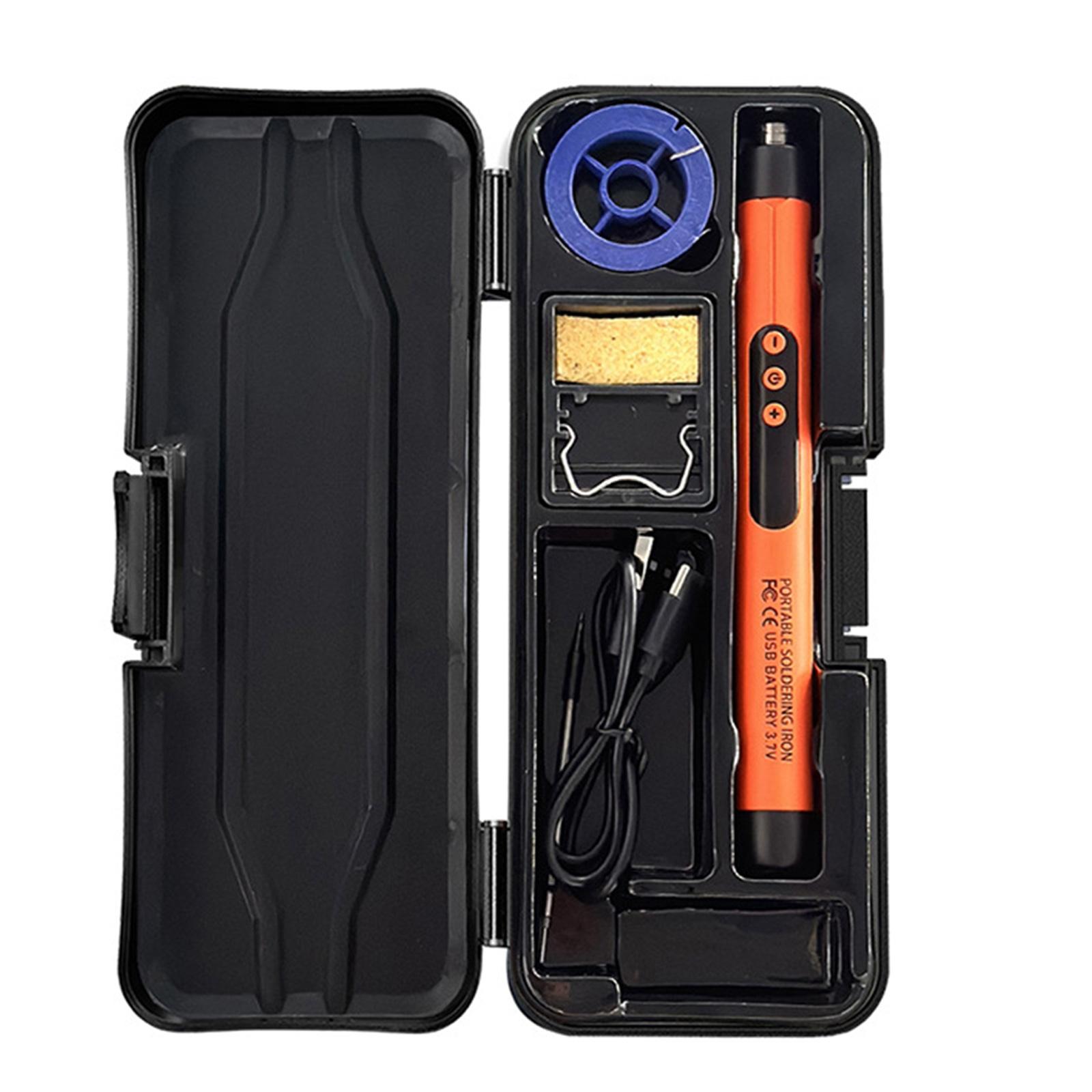 

Электрический паяльник Type C USB С цифровым дисплеем Паяльник Инструмент для пайки Для ремонта Электронное обслуживание оранжевый