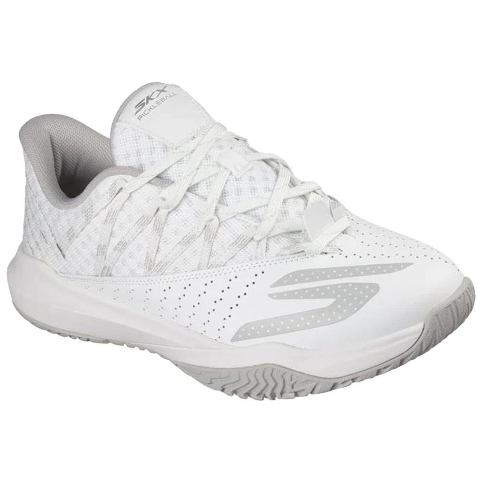 Skechers Viper Court Rally Cómodas Suaves Transpirables Soporte Zapatillas de Entrenamiento de Caña Baja para Hombre Blanco 246110C-WHT