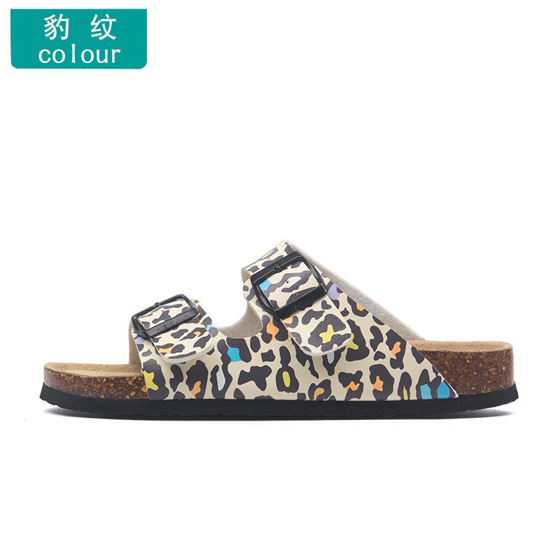 Fashion Astronomy cork slippers men strucplates couple beach slippers casual sandals men summer shoes