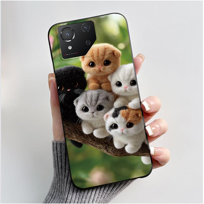 Casing For Asus ROG Phone 8 Phone8 ROG8 Pro Case Luxury Dragon Cute Cool Boys Girls Slim Black Matte Soft TPU Back Protect Cover