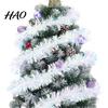 Rainbow Foil Tinsel Garland 78 Inch Christmas Garland, Iridescent Metallic Twist Shiny Reusable Party Backdrop Glitter Streamers for Tree Fireplace