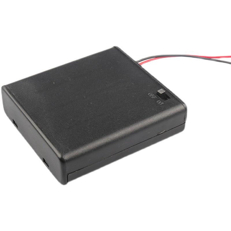 Size 5/18650 Battery Holder with Switch & Lead Wire for DIY Science Projects
