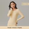 Women's Extra Thick Fleece-Lined Acrylic Thermal Base Layer Top