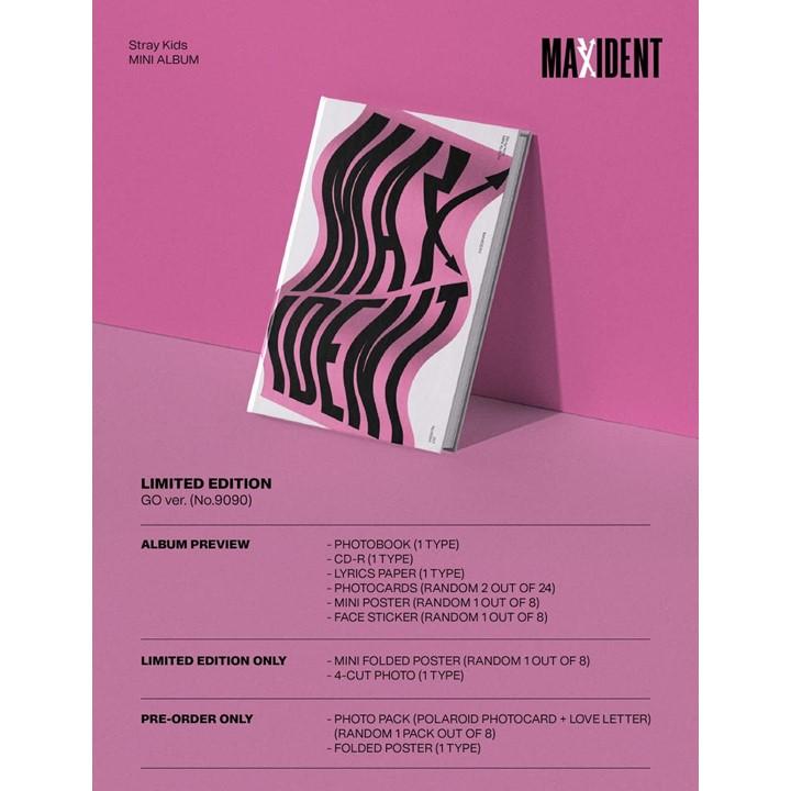 Stray Kids (2 gifts) - MAXIDENT GO ver. (Limited Edition) 1 Album