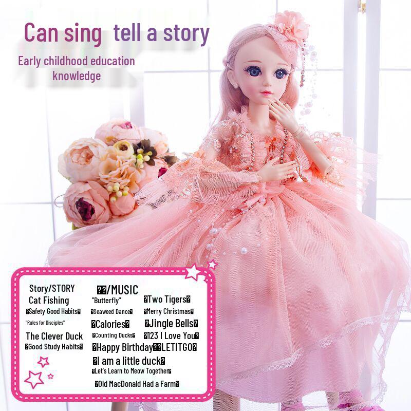 60cm Princess Dress-Up Doll Set for Girls - Perfect Birthday Gift