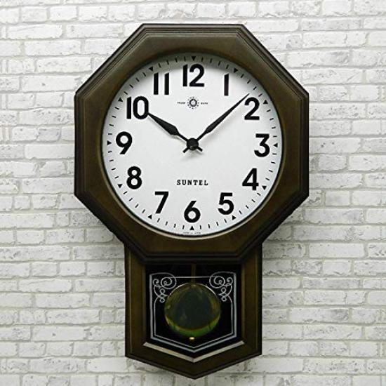 

Santell Современные Антикварные Маятниковые Часы Буквы Черные Сделано в Японии Радиоуправляемые (Арабский восьмиугольный) SR05-DBK-A чёрный