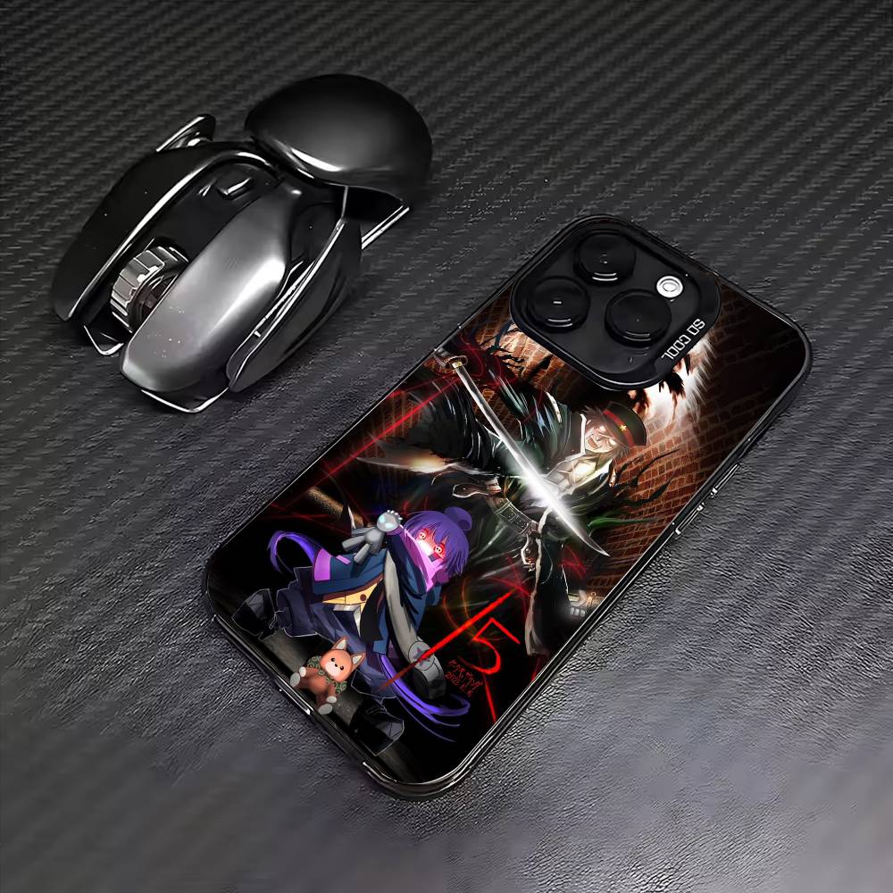 Anime D-Dark G-Gathering Phone Case For iPhone17,16,15,14,13,12,11 Plus,Pro Max Colored Silver Plated Inside Cover