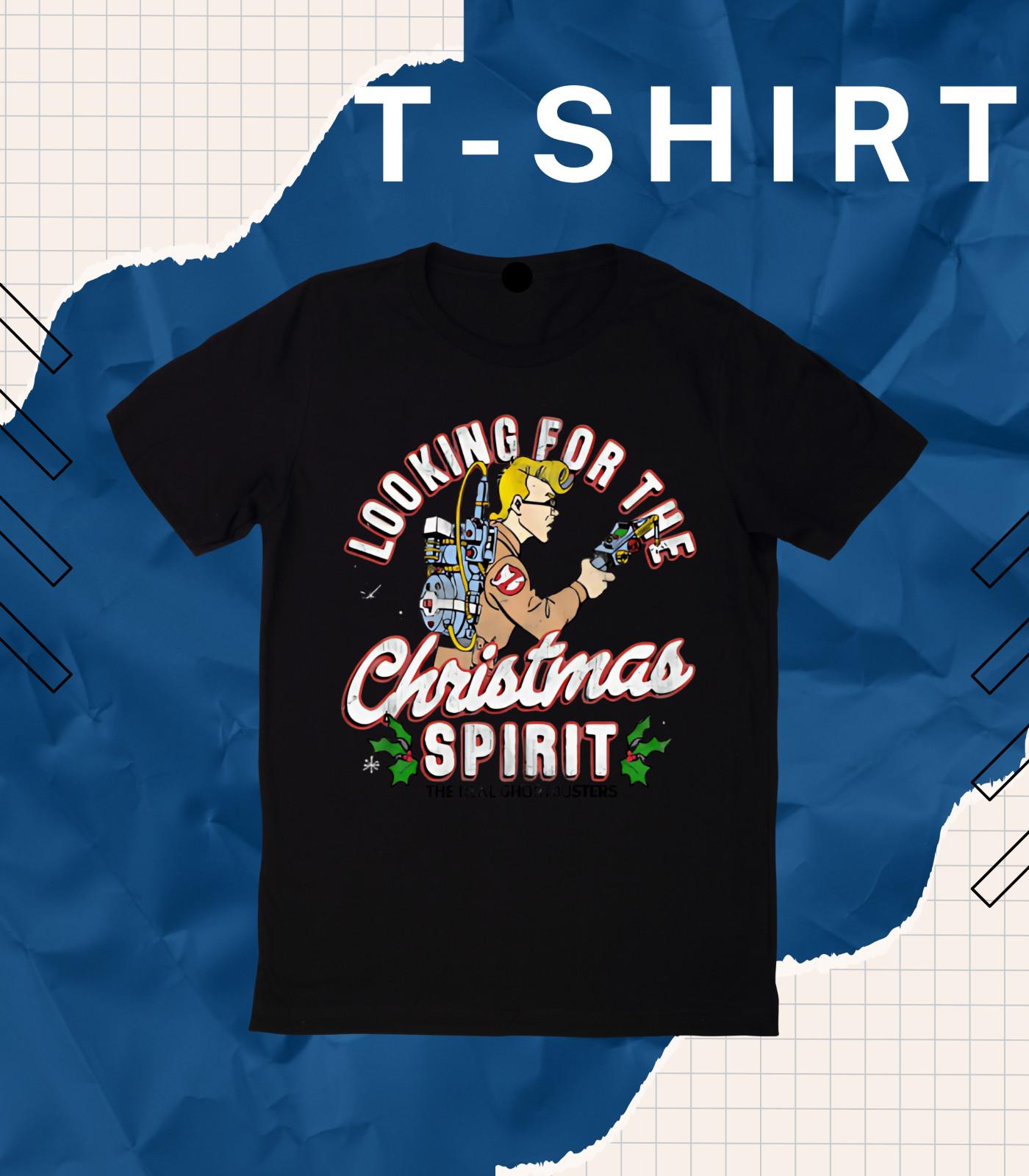 Looking for the Christmas Spirit Men s T Shirt Mens Womens Tees Top Egon Spengler PKE EB. S