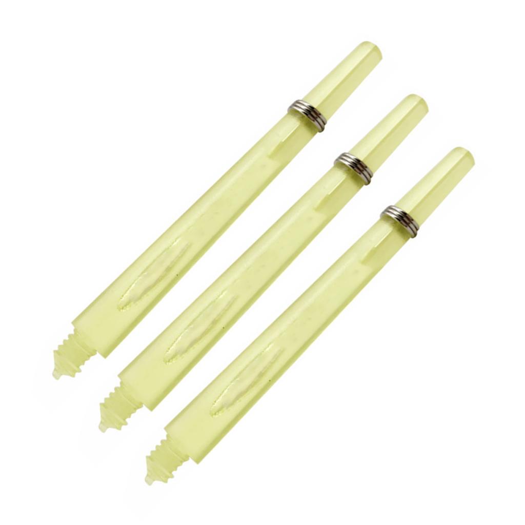 12Pcs Plastic Darts Shafts With Rings Clear Darts Stem 2BA Thread Throwing Fitting Darts Accessorys Easy To Grip