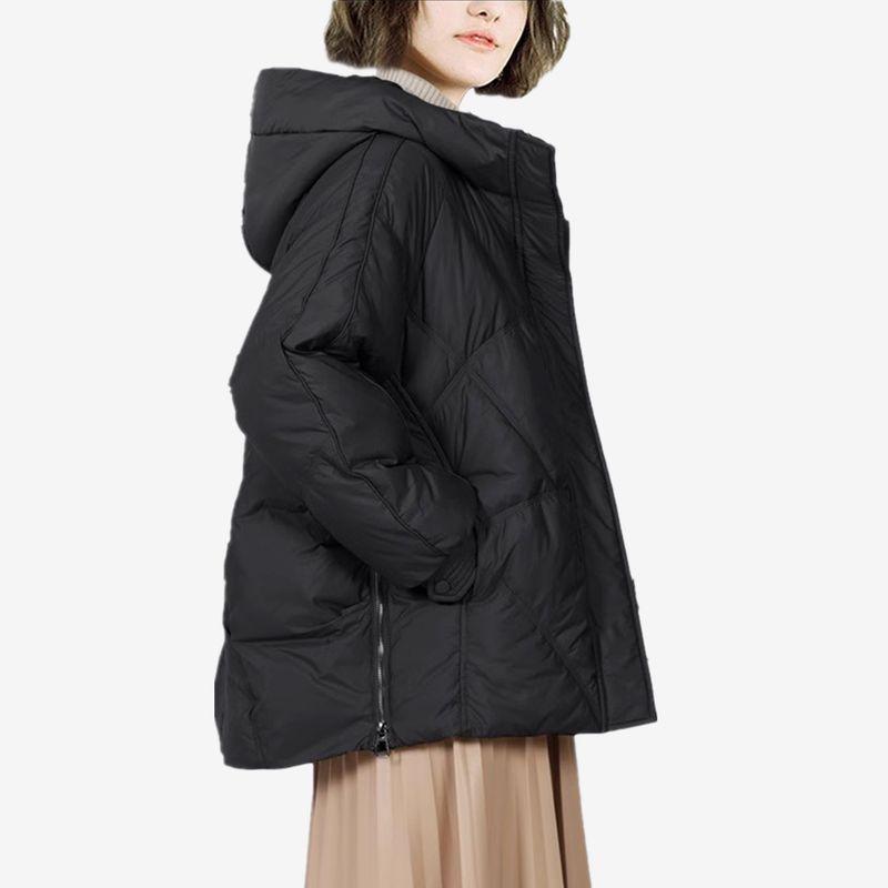 

Мода 2024 Зимнее пальто Пуховик с капюшоном Black 002 2XL